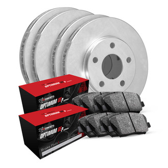 R1 Concepts® - Front and Rear Brake Kit with Optimum OE Pads
