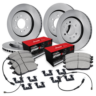 R1 Concepts® - Front and Rear Brake Kit with Optimum OE Pads