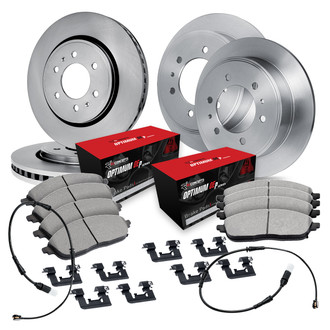 R1 Concepts® - Front and Rear Brake Kit with Optimum OE Pads