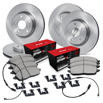 R1 Concepts® - Front and Rear Brake Kit with Optimum OE Pads