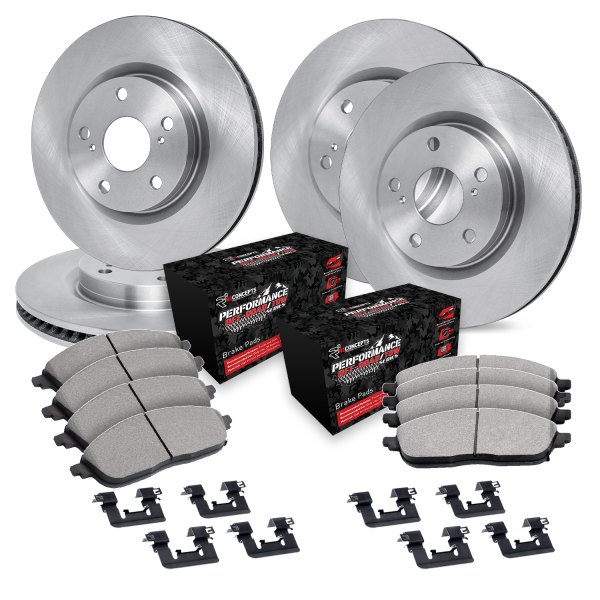  R1 Concepts® - Front and Rear Brake Kit with Performance Off-Road/Tow Brake Pads