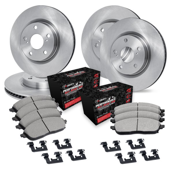  R1 Concepts® - Front and Rear Brake Kit with Performance Off-Road/Tow Brake Pads