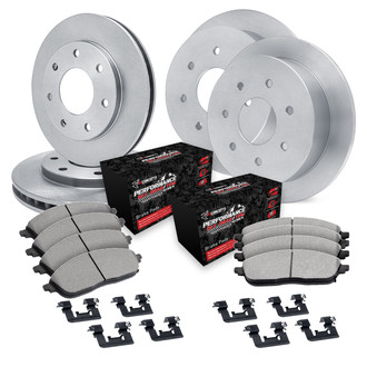 R1 Concepts® - Front and Rear Brake Kit with Performance Off-Road/Tow Brake Pads