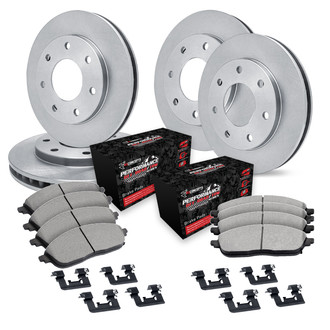 R1 Concepts® - Front and Rear Brake Kit with Performance Off-Road/Tow Brake Pads