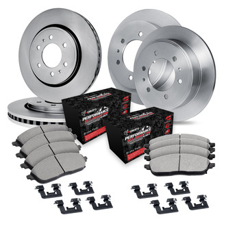 R1 Concepts® - Front and Rear Brake Kit with Performance Off-Road/Tow Brake Pads