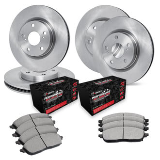 R1 Concepts® - Front and Rear Brake Kit with Performance Off-Road/Tow Brake Pads