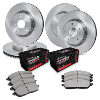 R1 Concepts® - Front and Rear Brake Kit with Performance Off-Road/Tow Brake Pads