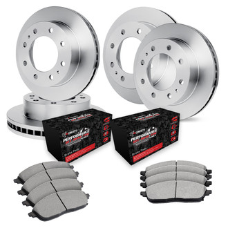 R1 Concepts® - Front and Rear Brake Kit with Performance Off-Road/Tow Brake Pads