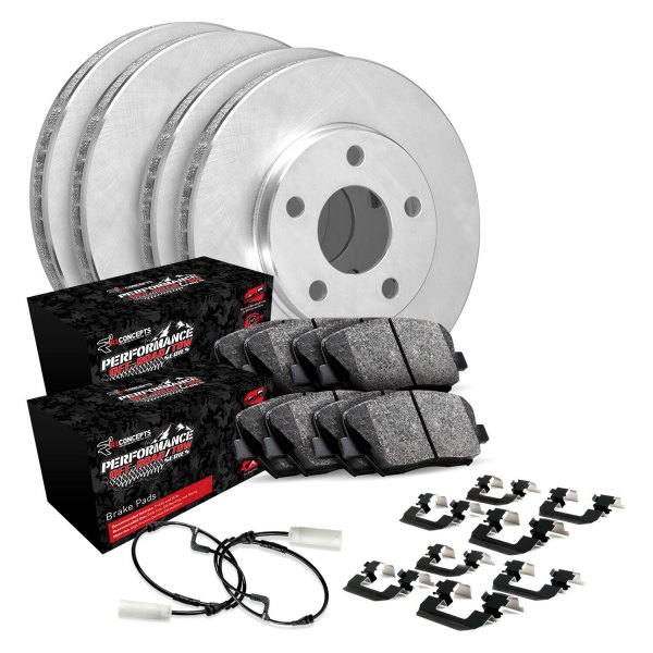  R1 Concepts® - Front and Rear Brake Kit with Performance Off-Road/Tow Brake Pads