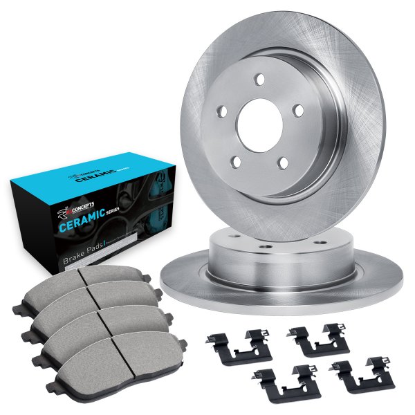  R1 Concepts® - eLINE Series Rear Brake Kit with Ceramic Pads