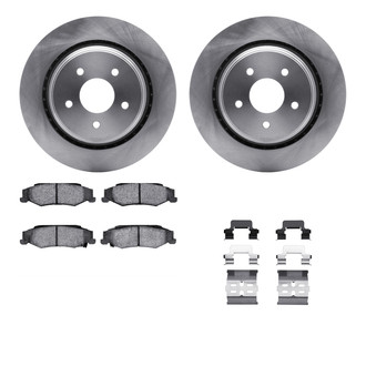 R1 Concepts® WFWH1-46019 - eLINE Series Rear Brake Kit with Ceramic Pads