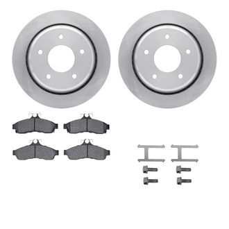 R1 Concepts® WFWH1-47042 - eLINE Series Rear Brake Kit with Ceramic Pads