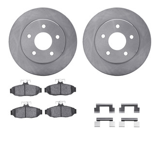 R1 Concepts® WFWH1-54079 - eLINE Series Rear Brake Kit with Ceramic Pads