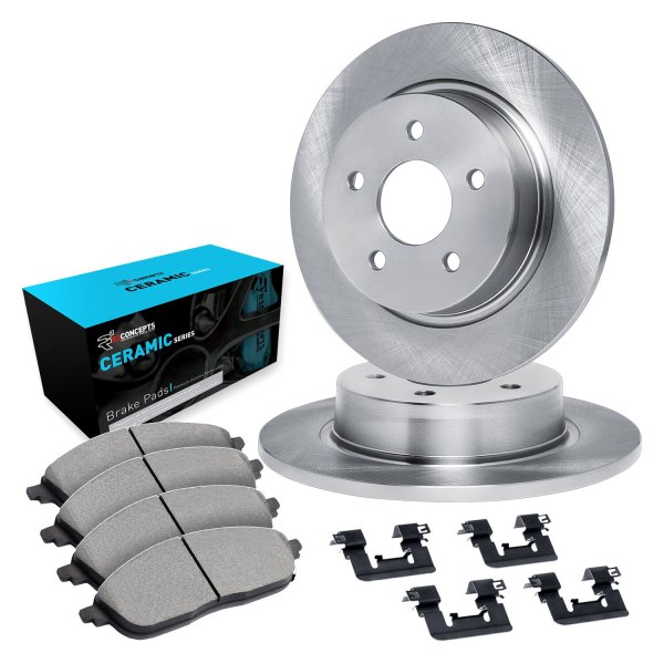  R1 Concepts® - eLINE Series Rear Brake Kit with Ceramic Pads