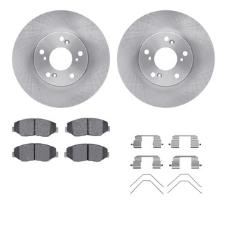 R1 Concepts® WFWH1-59065 - eLINE Series Front Brake Kit with Ceramic Pads