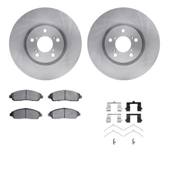 R1 Concepts® WFWH1-59100 - eLINE Series Front Brake Kit with Ceramic Pads