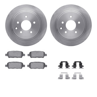 R1 Concepts® WFWH1-67098 - eLINE Series Rear Brake Kit with Ceramic Pads