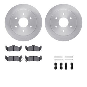 R1 Concepts® WFWH1-67106 - eLINE Series Rear Brake Kit with Ceramic Pads