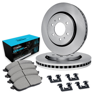R1 Concepts® - eLINE Series Front Brake Kit with Ceramic Pads