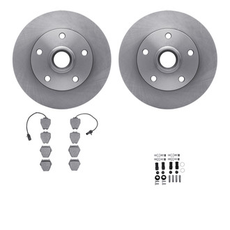 R1 Concepts® WFWH1-73045 - eLINE Series Front Brake Kit with Ceramic Pads