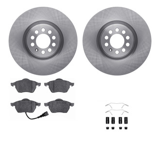 R1 Concepts® WFWH1-74054 - eLINE Series Front Brake Kit with Ceramic Pads