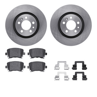 R1 Concepts® WFWH1-74083 - eLINE Series Rear Brake Kit with Ceramic Pads