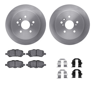 R1 Concepts® WFWH1-76169 - eLINE Series Rear Brake Kit with Ceramic Pads