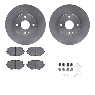 R1 Concepts® WFWH1-80042 - eLINE Series Front Brake Kit with Ceramic Pads