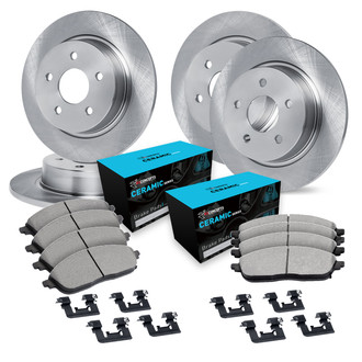R1 Concepts® - eLINE Series Front and Rear Brake Kit with Ceramic Pads