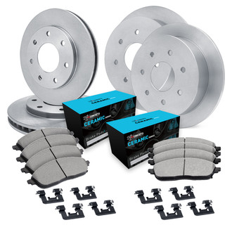 R1 Concepts® - eLINE Series Front and Rear Brake Kit with Ceramic Pads