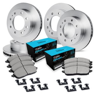 R1 Concepts® - eLINE Series Front and Rear Brake Kit with Ceramic Pads