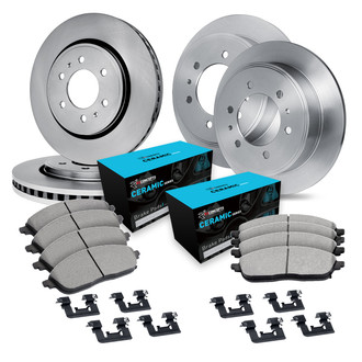 R1 Concepts® - eLINE Series Front and Rear Brake Kit with Ceramic Pads