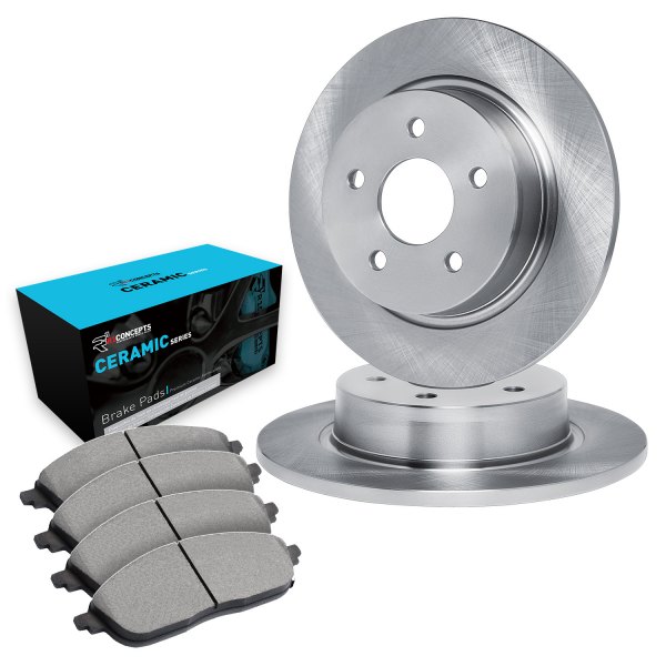  R1 Concepts® - eLINE Series Rear Brake Kit with Ceramic Pads