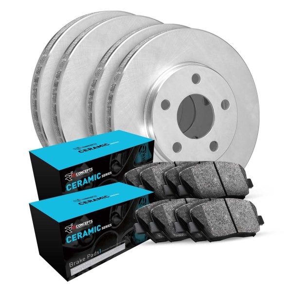  R1 Concepts® - Front and Rear Brake Kit with Ceramic Pads