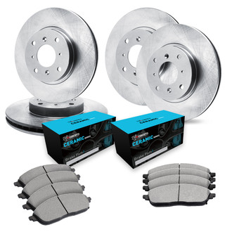 R1 Concepts® - eLINE Series Front and Rear Brake Kit with Ceramic Pads