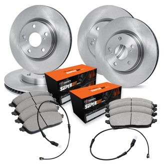 R1 Concepts® - Front and Rear Brake Kit with Super Duty Pads