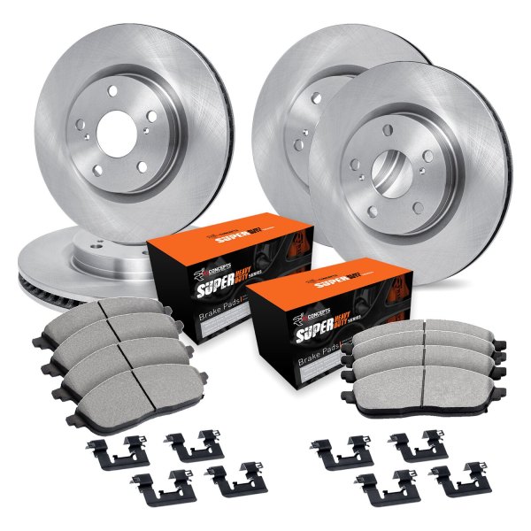  R1 Concepts® - Front and Rear Brake Kit with Super Duty Pads