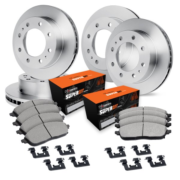  R1 Concepts® - Front and Rear Brake Kit with Super Duty Pads