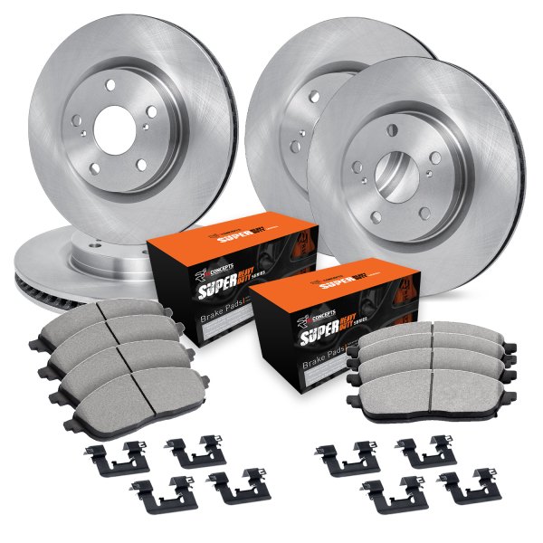  R1 Concepts® - Front and Rear Brake Kit with Super Duty Pads