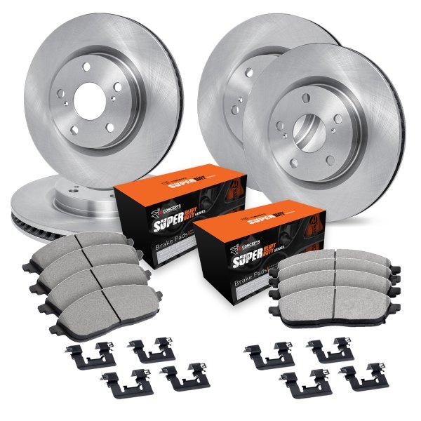  R1 Concepts® - Front and Rear Brake Kit with Super Duty Pads