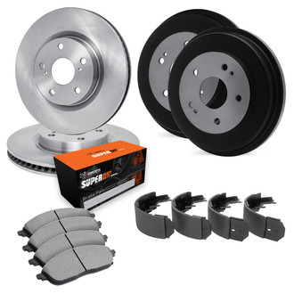 R1 Concepts® WFXN2-48157 - Front and Rear Brake Kit with Super Duty Pads