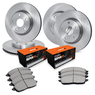 R1 Concepts® - Front and Rear Brake Kit with Super Duty Pads