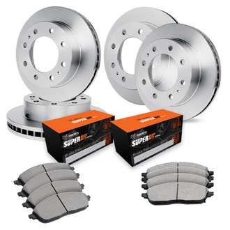 R1 Concepts® - Front and Rear Brake Kit with Super Duty Pads