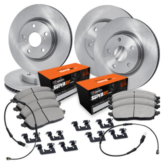 R1 Concepts® - Front and Rear Brake Kit with Super Duty Pads