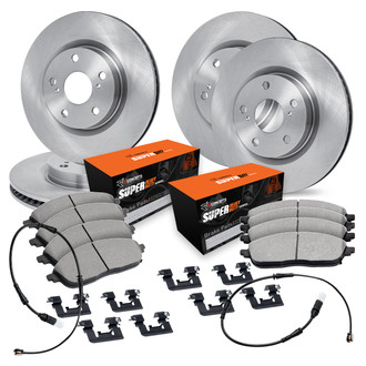 R1 Concepts® - Front and Rear Brake Kit with Super Duty Pads