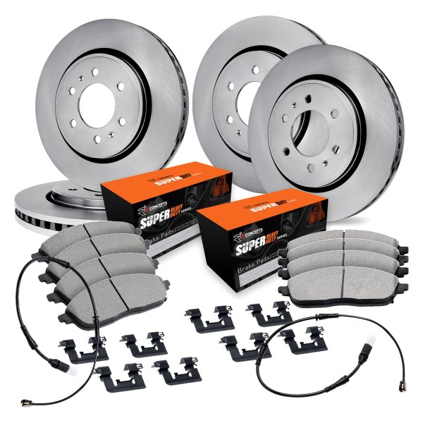  R1 Concepts® - Front and Rear Brake Kit with Super Duty Pads