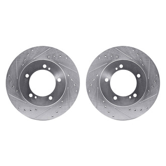 R1 Concepts® - Drilled and Slotted Front Brake Rotor Set
