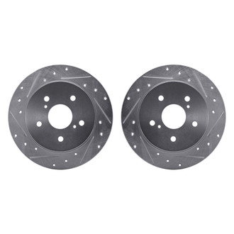 R1 Concepts® - Drilled and Slotted Rear Brake Rotor Set