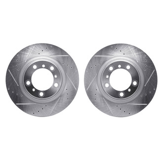 R1 Concepts® - Drilled and Slotted Rear Brake Rotor Set
