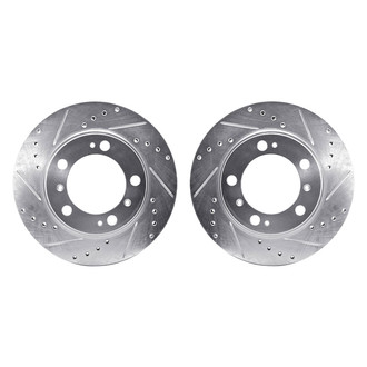 R1 Concepts® - Drilled and Slotted Rear Brake Rotor Set